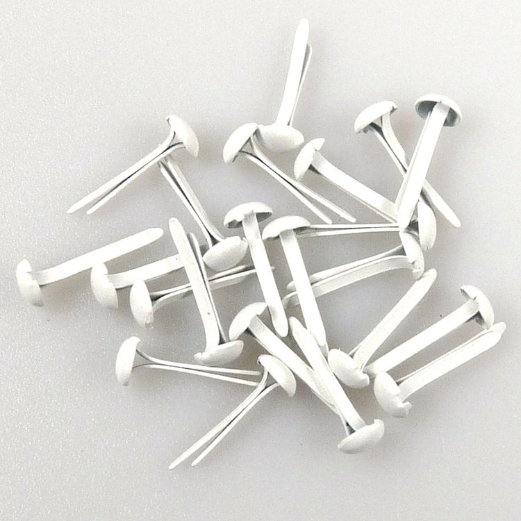 Nellie's choice • floral brads 3mm (40stuks pkg) white