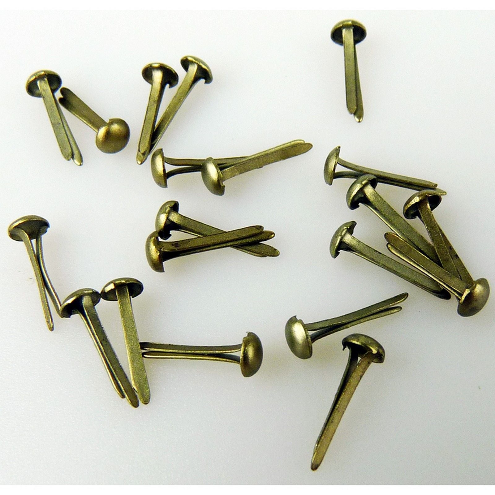 Nellie's choice • floral brads 3mm (40stuks pkg) old gold