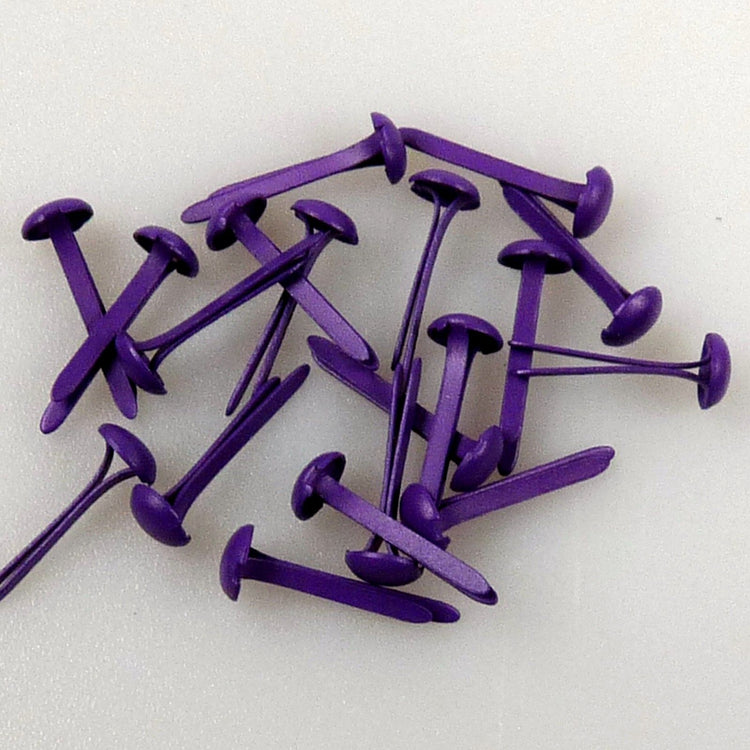 Nellie's choice • floral brads 3mm (40stuks pkg) purple