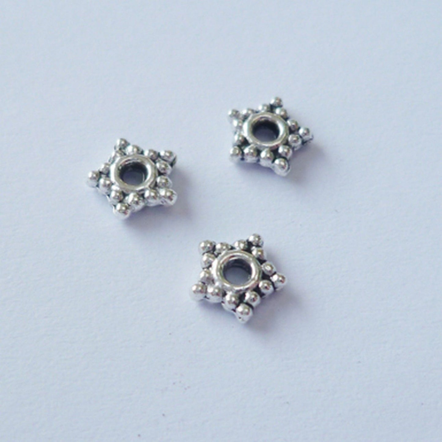 Nellie's choice • floral spacers 20stuks silver nr. 1