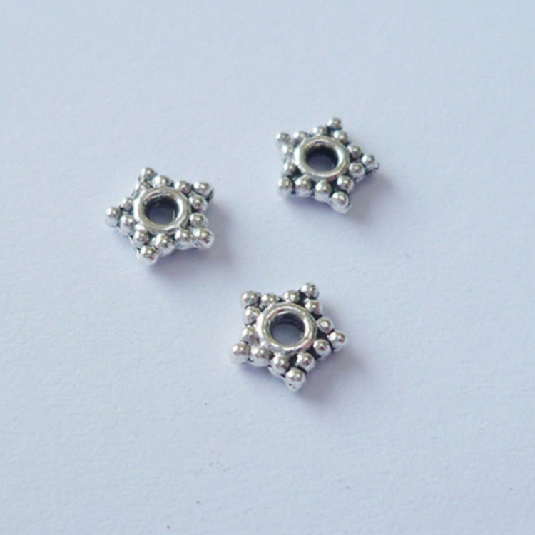 Nellie's choice • floral spacers 20stuks silver nr. 1