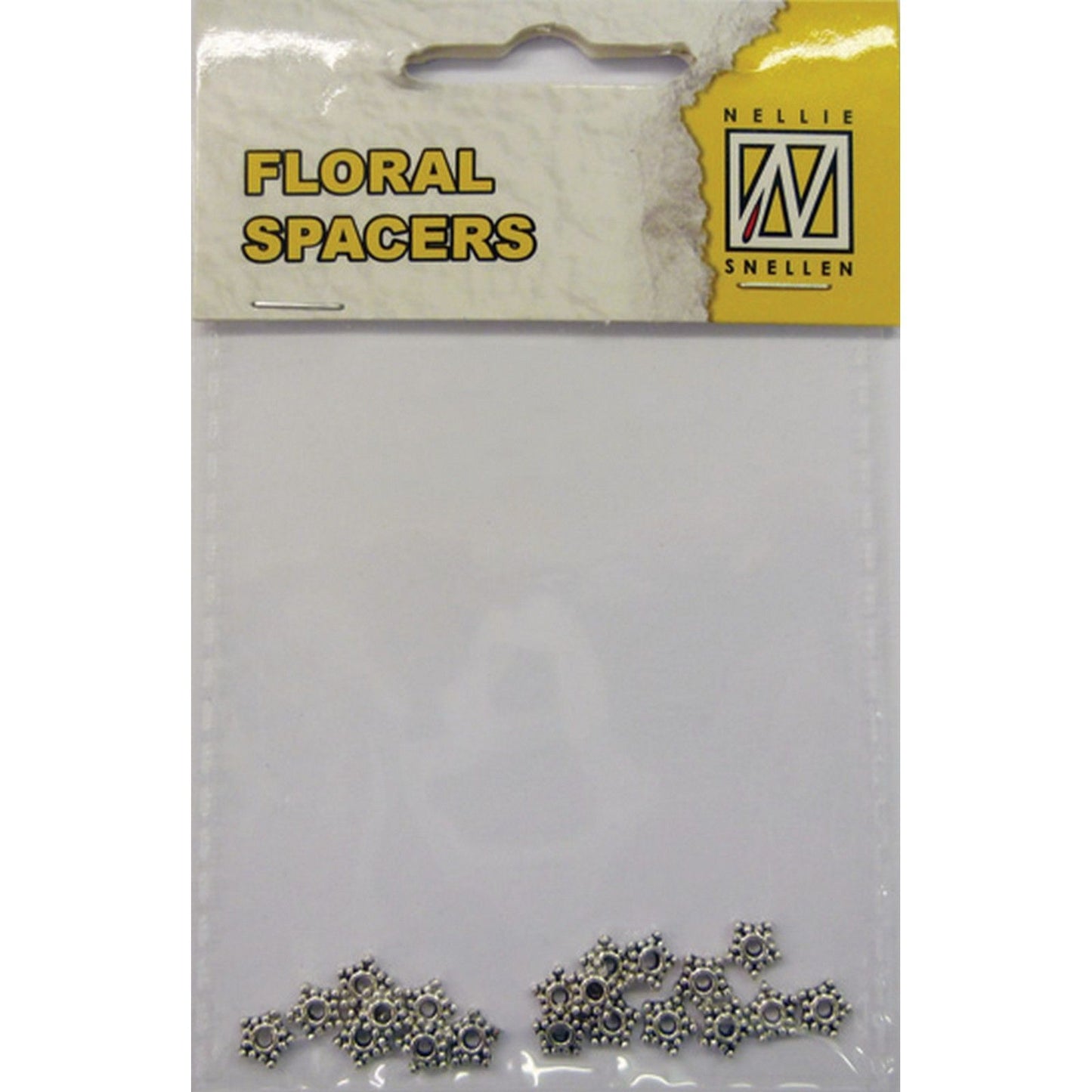 Nellie's choice • floral spacers 20stuks silver nr. 1