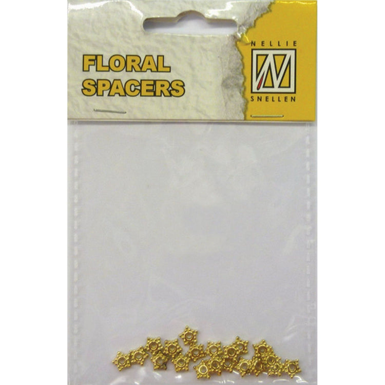 Nellie's choice • floral spacers 20stuks gold nr. 7