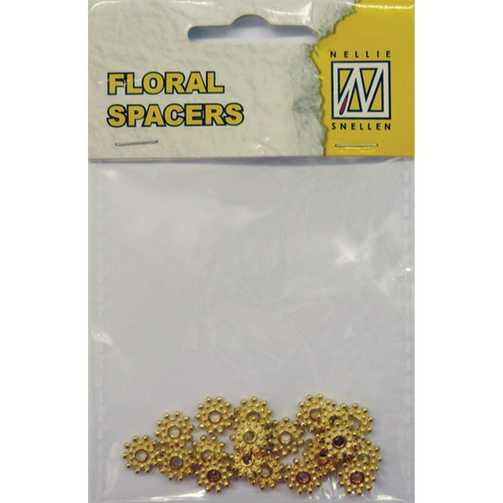 Nellie's choice • floral spacers 20stuks gold nr. 8