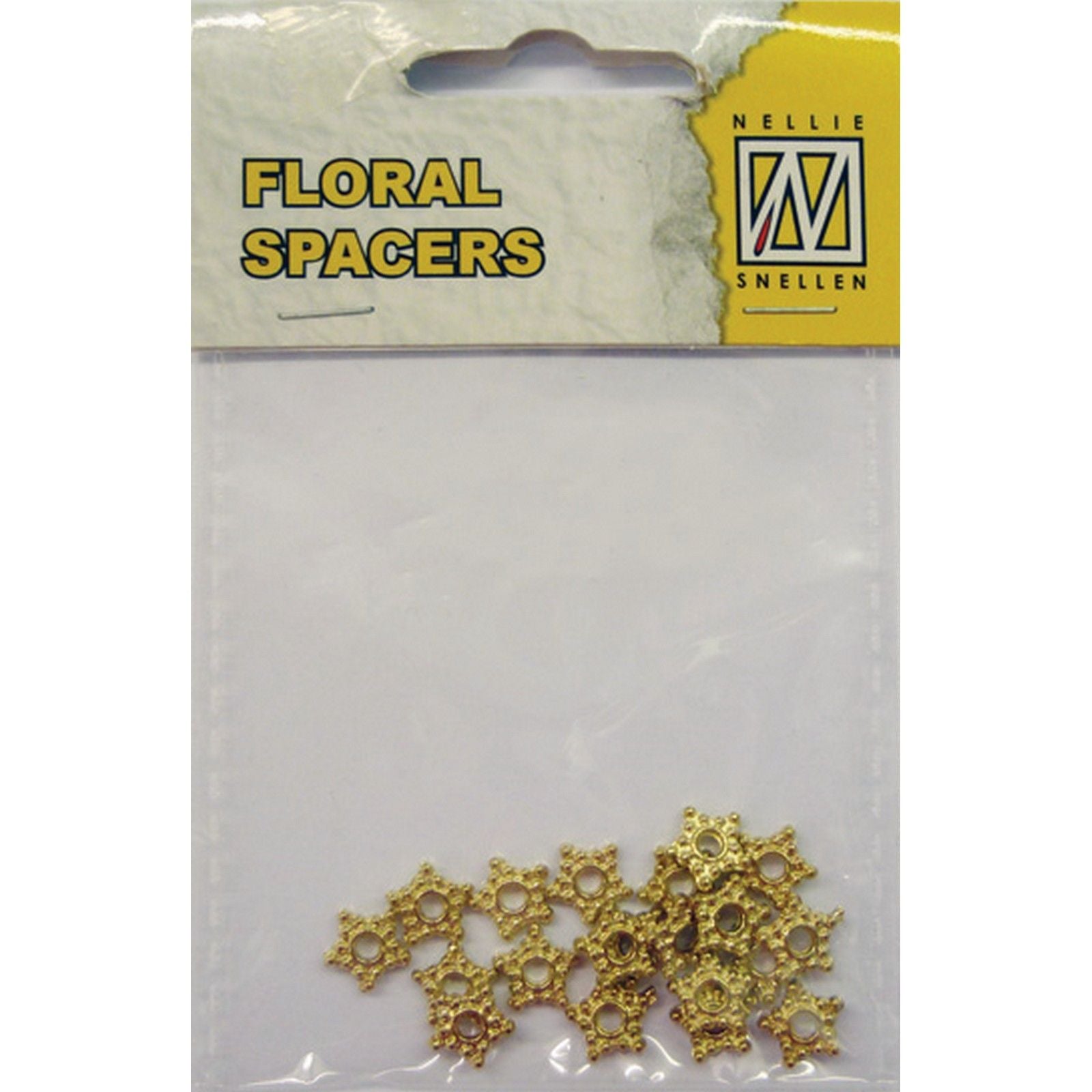Nellie's choice • floral spacers 20stuks gold nr. 9