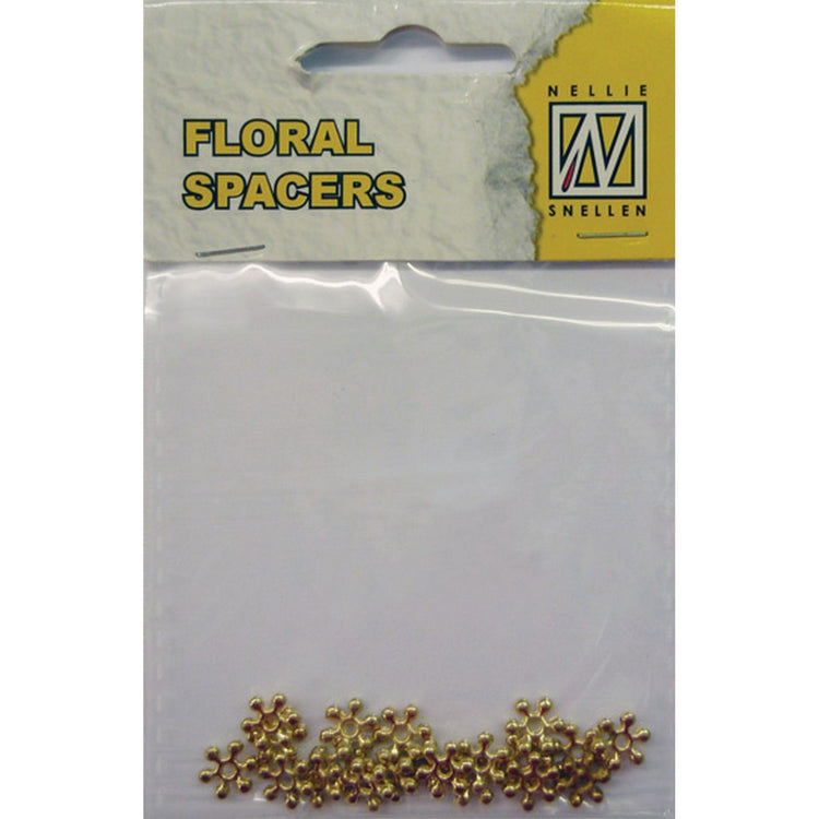 Nellie's choice • floral spacers 20stuks gold nr. 12