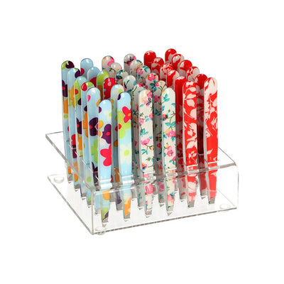 Face nail pincet bloemen assorti display 36 stuks
