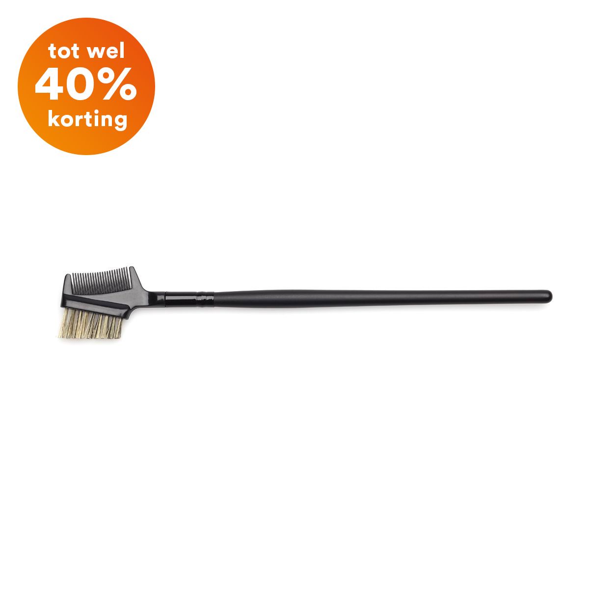 Face nail wenkbrauwkam borstel zwart zonder blister