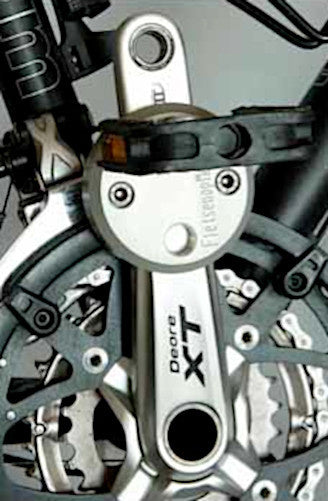 Fom crankverkorter universeel aluminium zilver