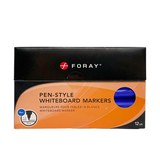 Foray whiteboard markers pen style blue 12 stuks - afbeelding 2