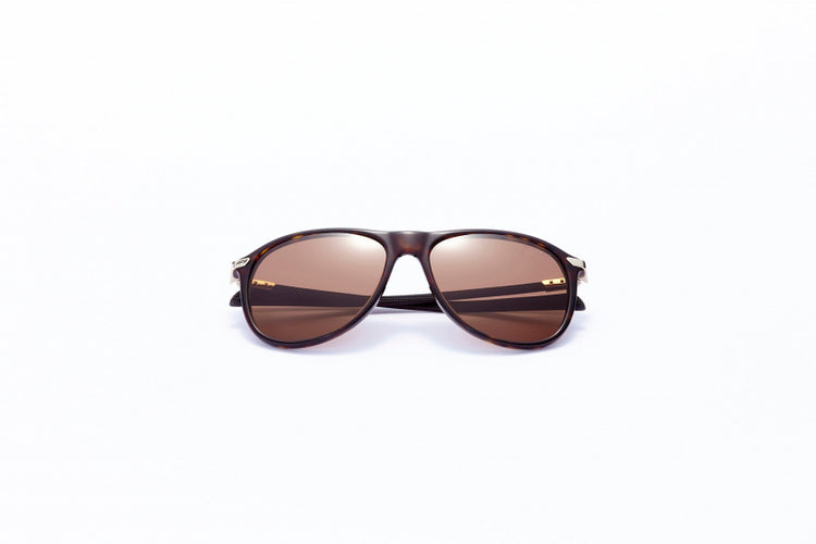Formula Zonnebril unisex rond cat.4 donkerbruin bruin