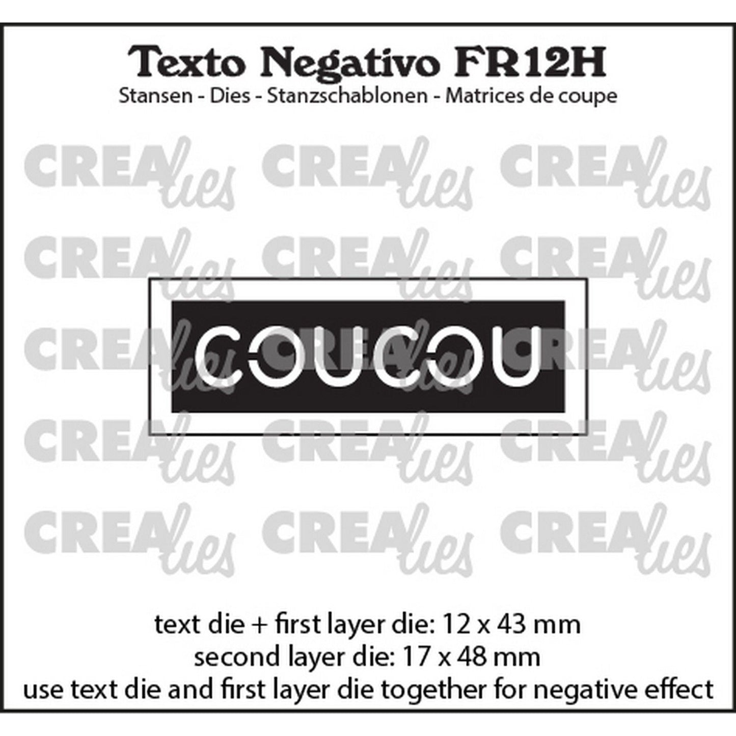 Crealies • texto negativo coucou (horizontaal)