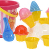 Free and easy strandemmer met ijsjes 11-delig roze