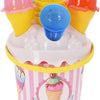 Free and easy strandemmer met ijsjes 11-delig roze