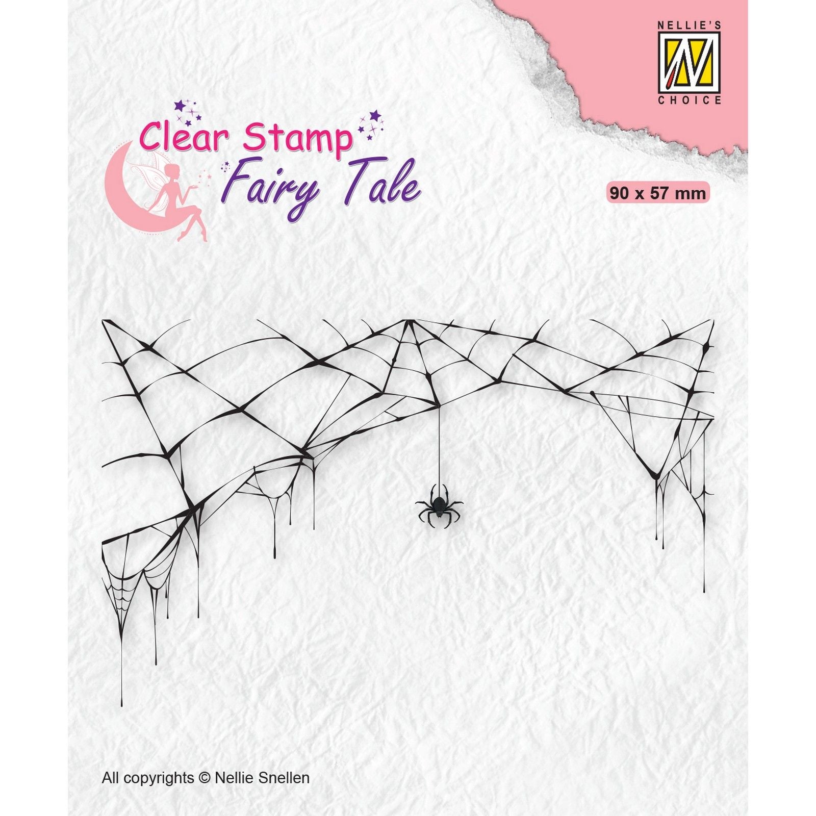 Nellie's choice • fairy tale clear stempels spider and web