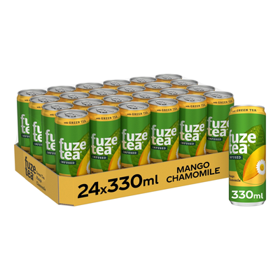 Fuze tea green tea mango blik (24x 33cl)