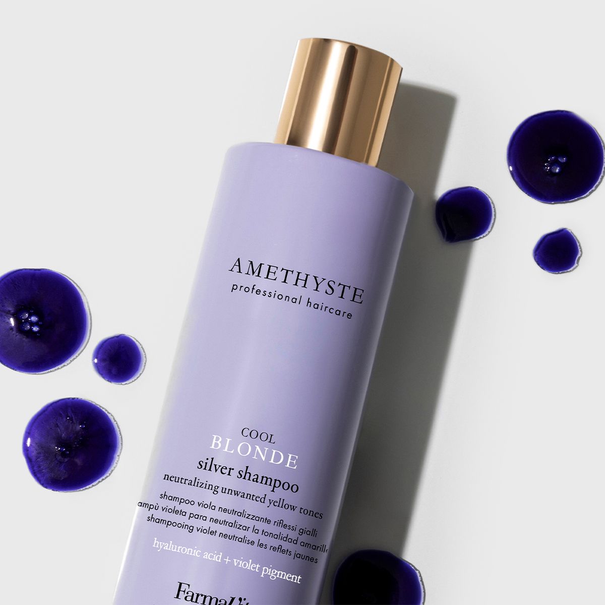 Farmavita amethyste cool blonde silver shampoo 250ml