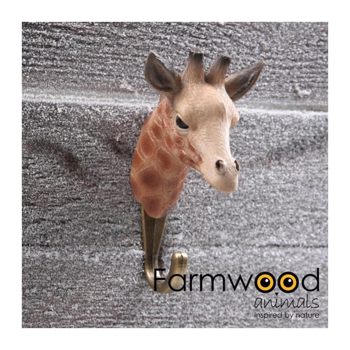 Farmwood animals kapstok haak hook'd! giraf 7,5x7x13cm
