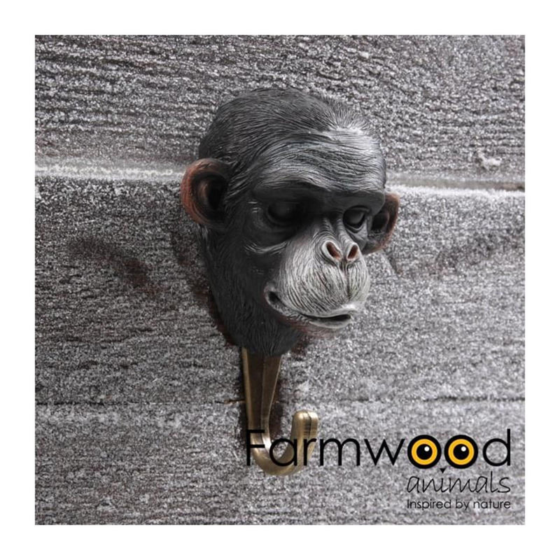 Farmwood animals kapstok haak hook'd! aap 4,5x8x12,5cm