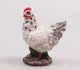 Farmwood animals tuinbeeld kip klein wit 14x8x17cm