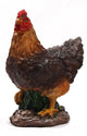 Farmwood animals tuinbeeld kip mini bruin 5x5x12cm