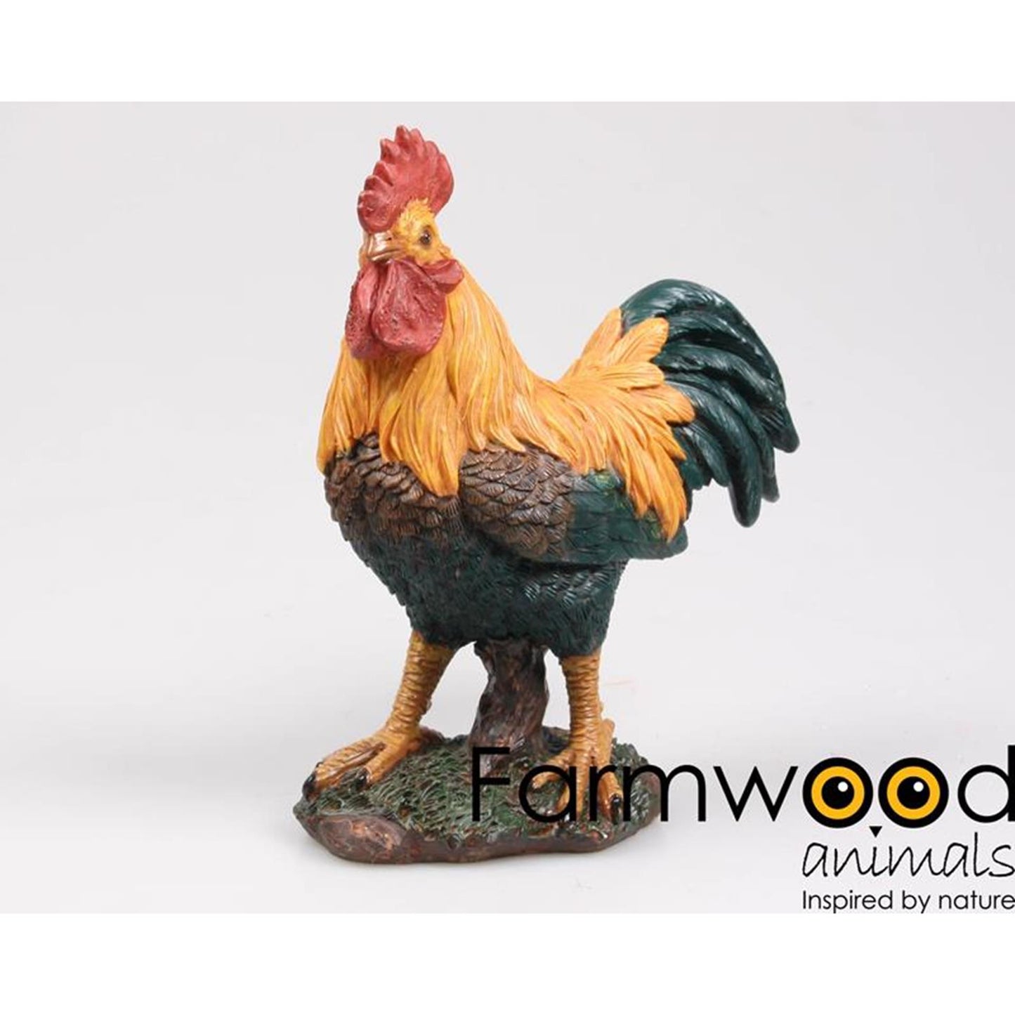Farmwood animals tuinbeeld haan 22cm tuinbeeld haan 22cm