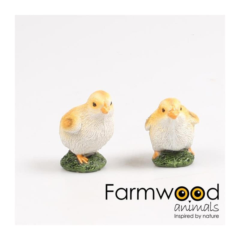 Farmwood animals tuinbeeld kuikentje 9cm