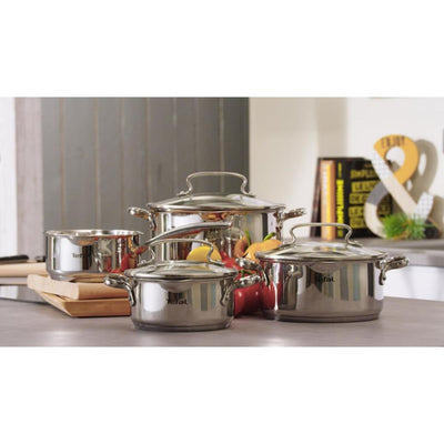 Tefal duetto+ pannenset - 4-delig - geschikt voor inductie - rvs - met deksel