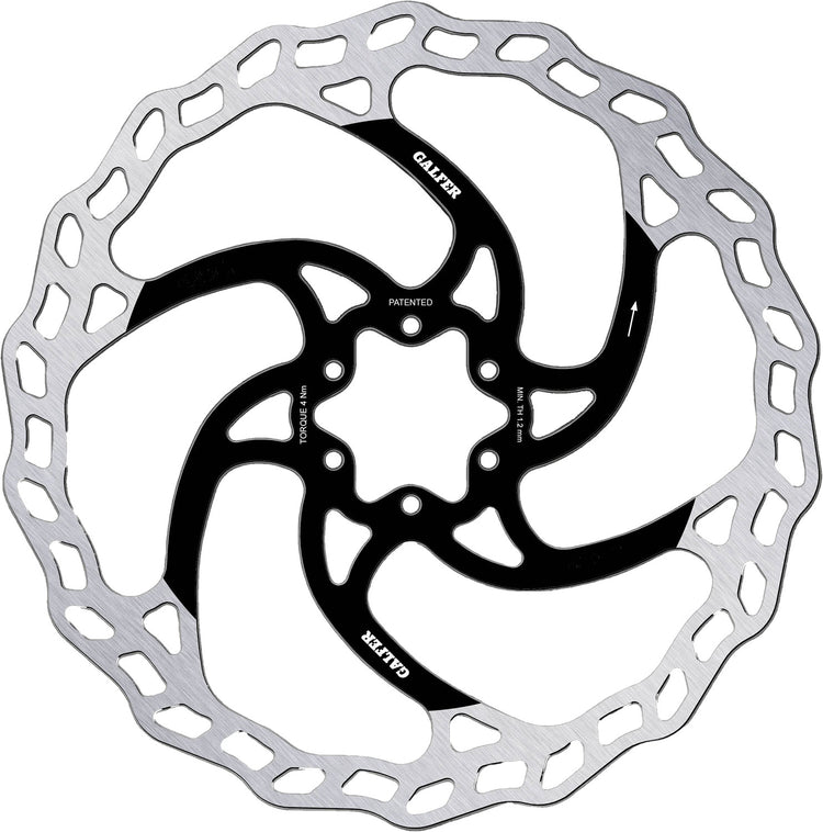 Galfer bike wave® fixed e-bike enduro 6-bolt disc rotor | 180mm x 2,0mm
