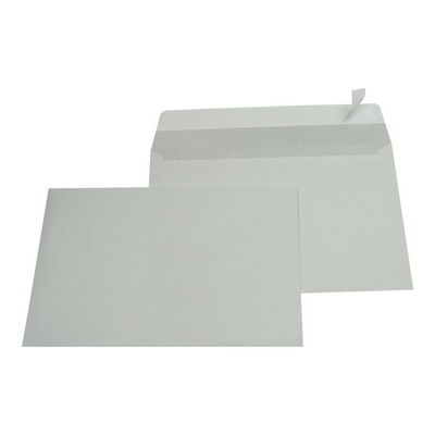 Gallery enveloppen formaat 162 x 229 mm stripsluiting binnenzijde grijs doos van 500 stuks