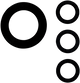 Gardena setje rubberringen 1 - 1125-20