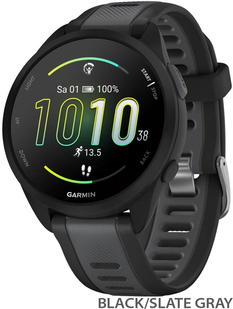 Garmin forerunner 165 music 39mm - gps multisport smartwatch | black slate gray