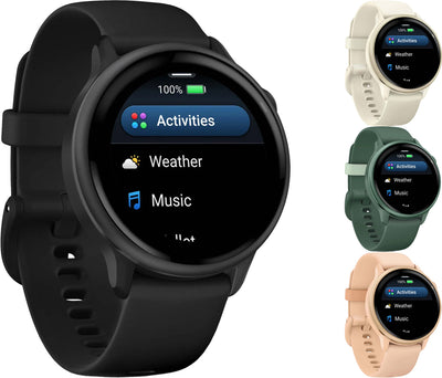 Garmin vivoactive® 6 - gps fitness smartwatch | black slate gray aluminium