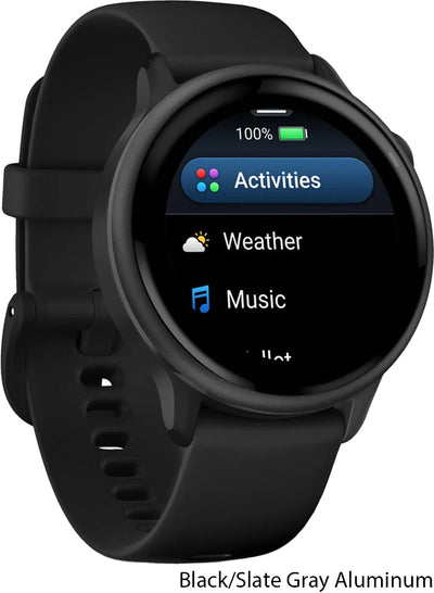 Garmin vivoactive® 6 - gps fitness smartwatch | black slate gray aluminium