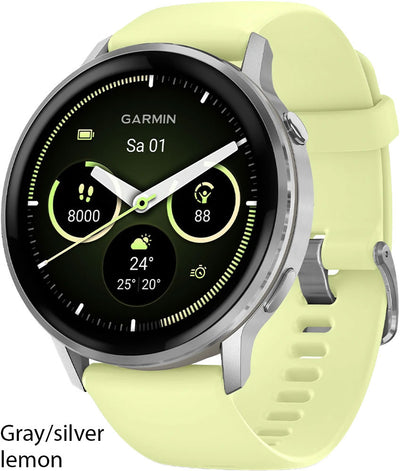 Garmin venu® 4 - 45 mm gps multisport smartwatch | schwarz silber