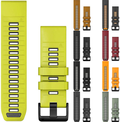 Garmin fenix 8x 7x 6x quickfit™ silicone strap 26mm | marsala graphit