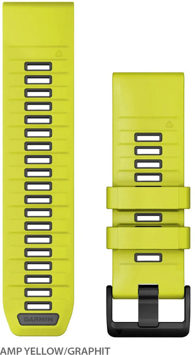 Garmin fenix 8x 7x 6x quickfit™ silicone strap 26mm | black pebble gray