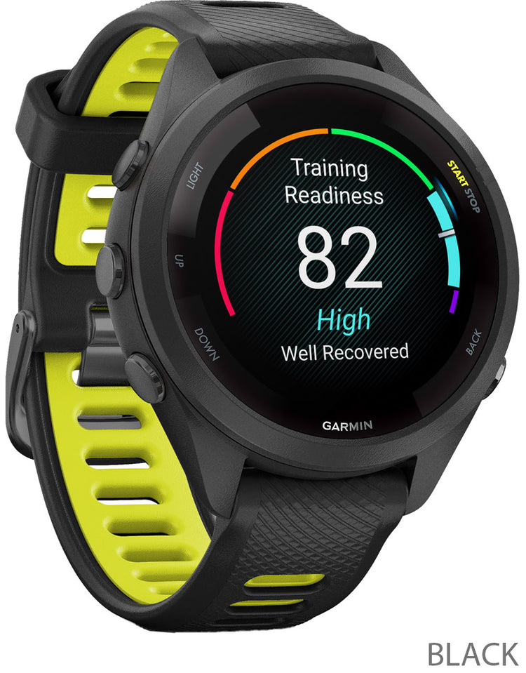 Garmin forerunner 265s - 41mm gps multisport smartwatch | steinweiss schwarz