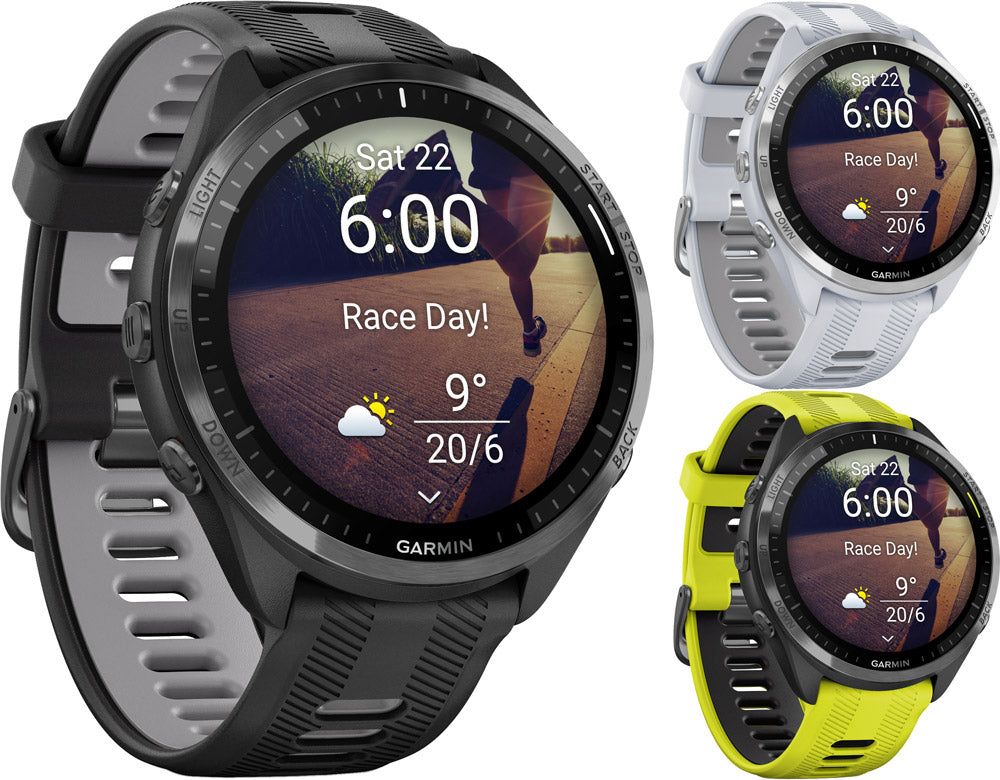 Garmin forerunner 965 - 47mm gps multisport smartwatch | zitronengelb schwarz