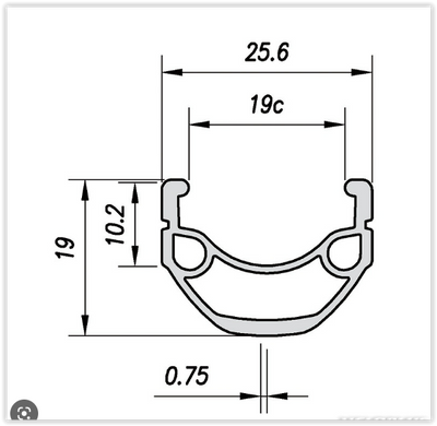 Gazelle velg 28 (622) mach-1 36g zwart (ongeslepen)