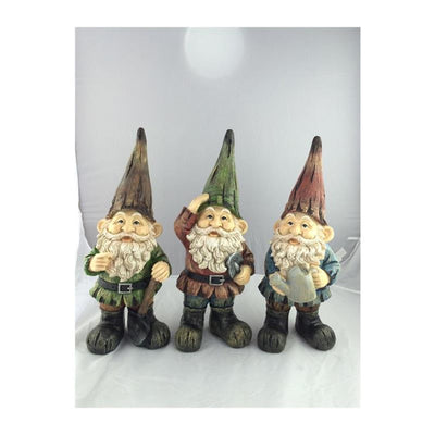 Farmwood animals tuinbeeld kabouter 11x7x24cm doos a 3 stuks