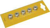Gebhardt  bladbout alu 5mm+moer voor baanblad, zilver (per 5) - afbeelding 2
