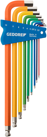 Gedore h 42 ckel-09 | stiftsleutelset multicolor | 9 delig | - 3297470 - afbeelding 1
