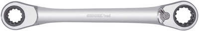 Gedore r07501019 dubbele ringratelsleutel | 4 in 1 | omschakelbaar | metrisch - 3300899