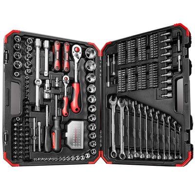 Gedore red | r46003232 | combi-dopsleutelset | 1 4” + 1 2 | 232-delig - 3300185
