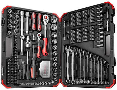 Gedore red | r46003232 | combi-dopsleutelset | 1 4” + 1 2 | 232-delig - 3300185