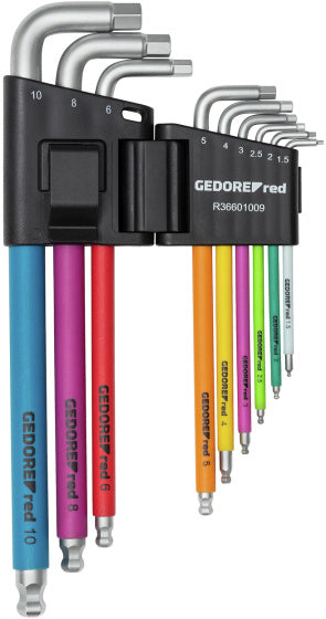 Gedore red Inbussleutelset (1,5-10 mm) 9-delig multicolour