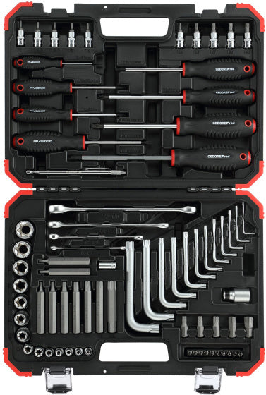 Gedore red Montageset TX in Koffer 1 2 Inch Zilver 75-delig