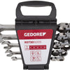 Gedore red Ringratel-steeksleutelset met Kniegewricht SW 8-19 mm 5-delig