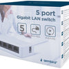 Enzo gembird netwerk switch 5 poorts 10 100 1000mbps - 9510309